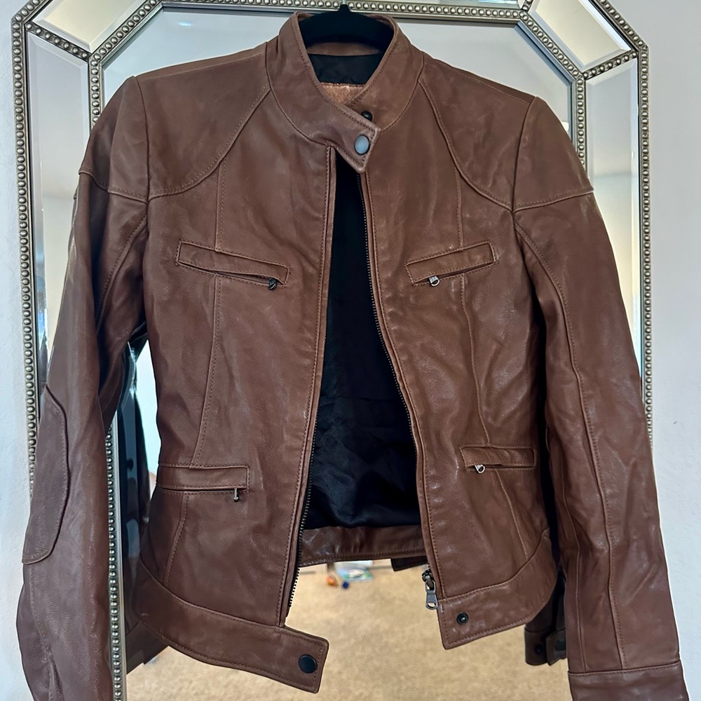 Robert Comstock Brown Leather Jacket - image 2